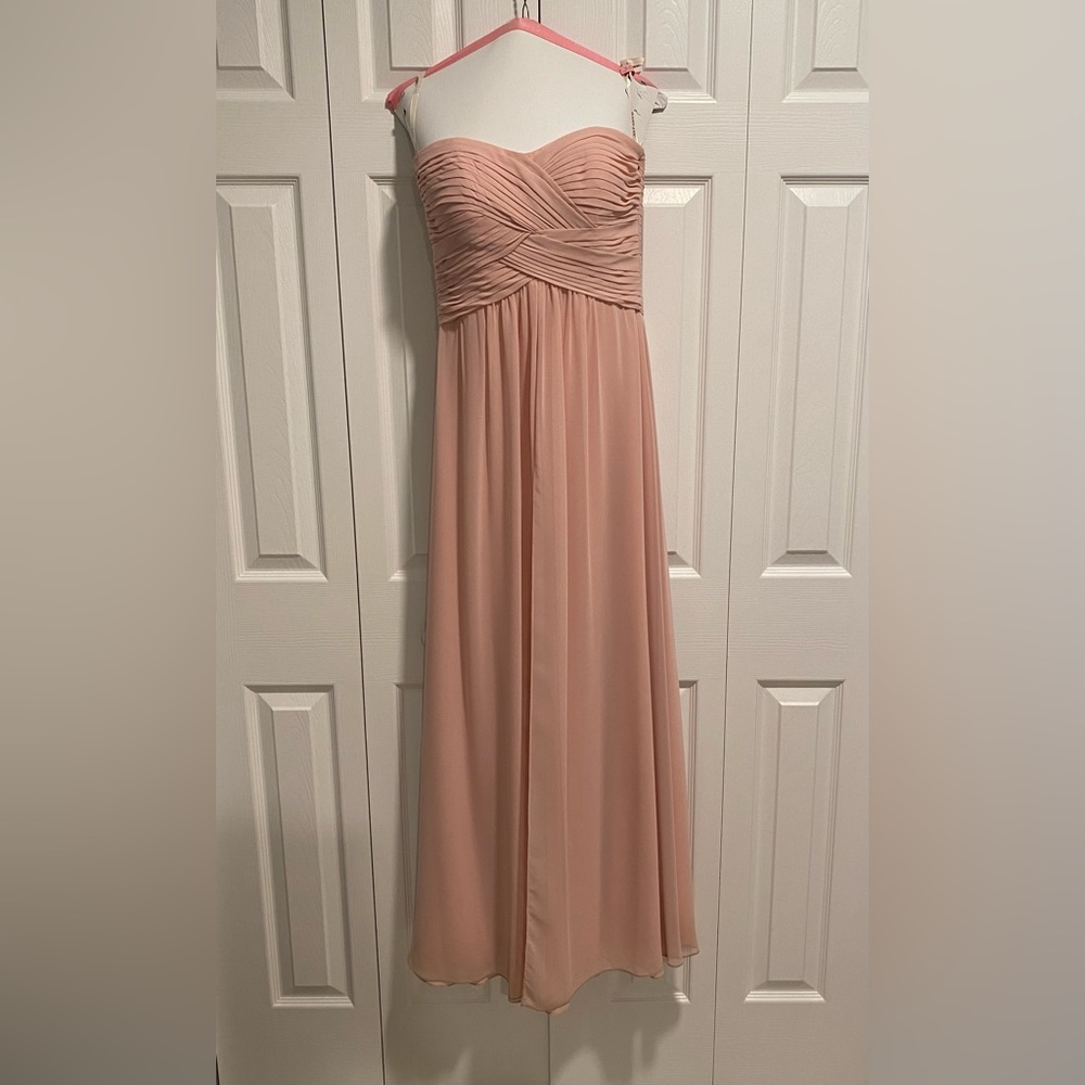 Bari Jay strapless blush bridesmaid dress - Size 2 - ONLY WORN ONCE!